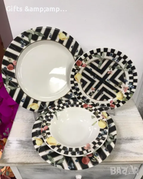 Порцеланов сервиз за хранене - 24 части, снимка 1