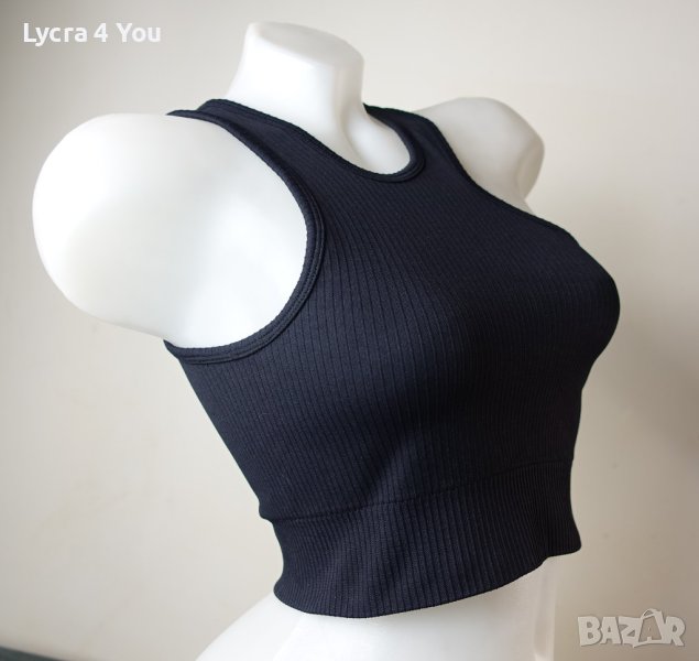 Aim'n S/M черен спортен асиметричен топ/бюстие, снимка 1