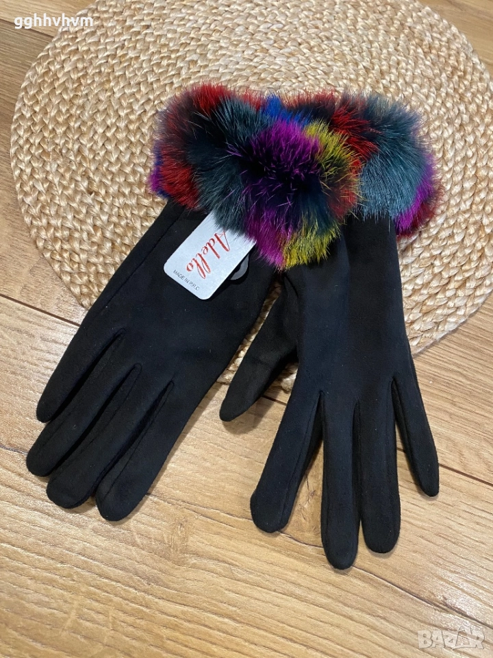 Ръкавици с естествен пух, снимка 1