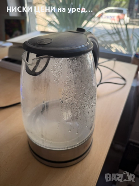 Стъклена кана Tectro черна, снимка 1