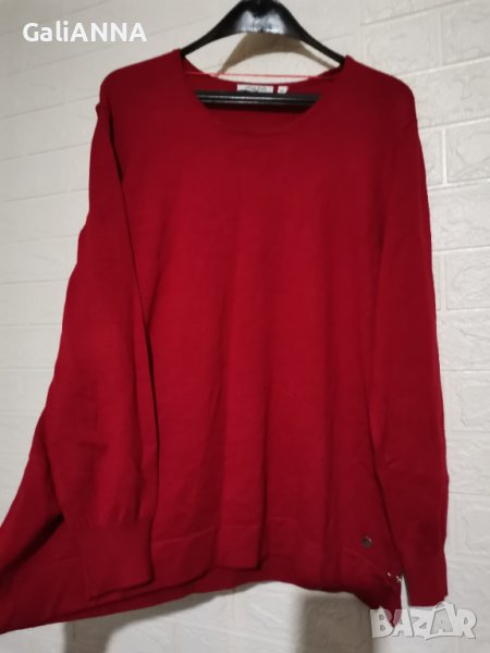 СТРАХОТНА БЛУЗА ПЛЕТИВО В ЧЕРВЕНО 2XL-3XL, снимка 1