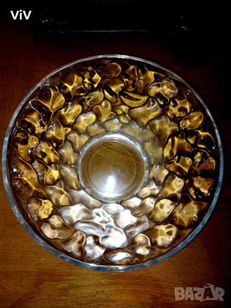 Купа/ фруктиера/ за декорация кристална, снимка 1