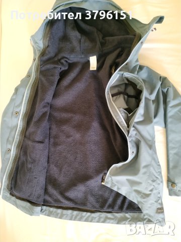 Дамско непромокаемо яке 3 в 1 за трекинг пътувания Forclaz, размер М, снимка 4 - Якета - 43762756