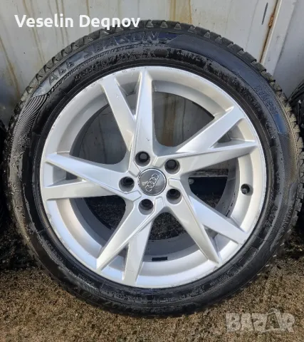 Оригинални джанти Audi 17 цола 5x112 с гуми, снимка 2 - Гуми и джанти - 50212265