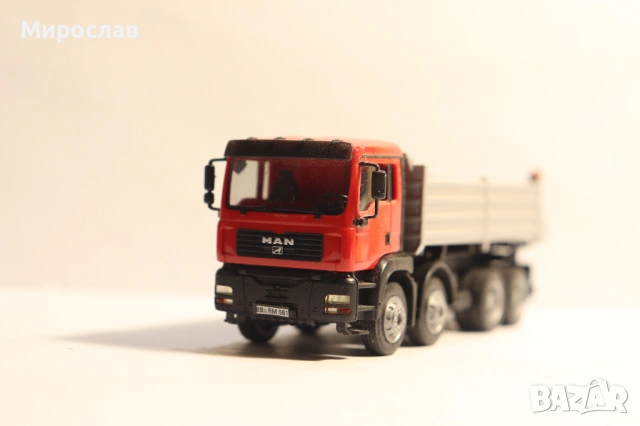 HERPA H0 1/87 MAN ГОНДОЛА САМОСВАЛ КАМИОН МОДЕЛ, снимка 3 - Колекции - 53154735