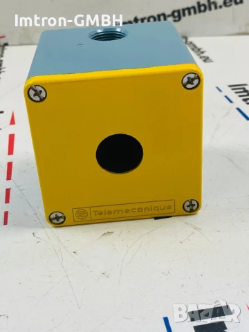 Harmony XAP, XB2 SL Празна контролна кутия цинкова сплав, жълта, M20, 1 отвор 22 мм, 80 x 80 x 7, снимка 2 - Друга електроника - 50935366