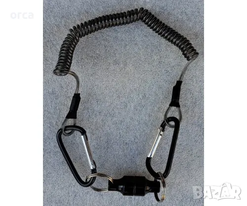 Магнит за мухарски кеп и риболовни такъми - карабинер Okinwa Magnetic Net Retainer And Lanyard