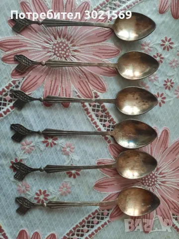 Лъжички за кафе/ посребрени, снимка 2 - Прибори за хранене, готвене и сервиране - 48321074
