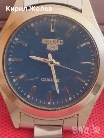 Марков мъжки часовник SEIKO 5 QUARTZ SWISS MOVT класически модел 42794, снимка 2 - Мъжки - 43741619