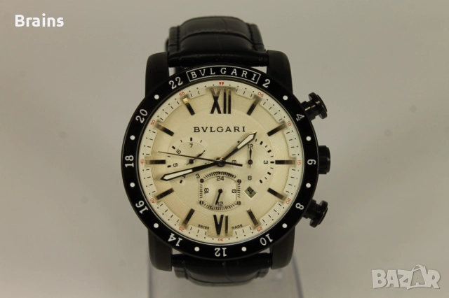 Мъжки Ръчен Хронограф BVLGARI Automatic НОВ, снимка 2 - Мъжки - 52627996