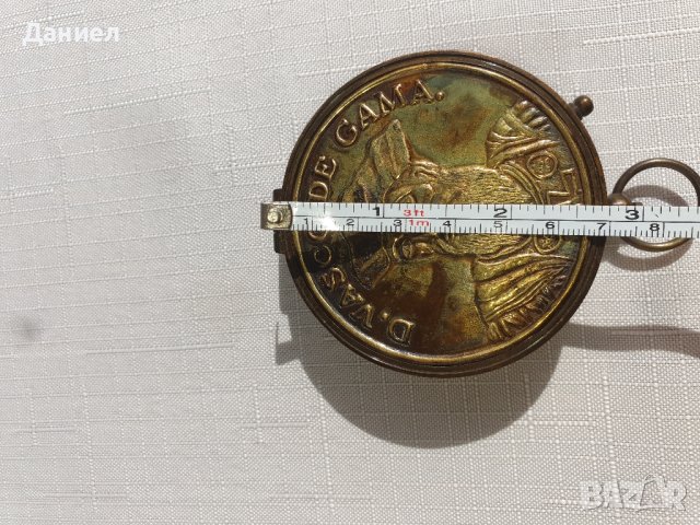 Масивен компас от бронз със слънчев часовник, снимка 4 - Подаръци за мъже - 43258613