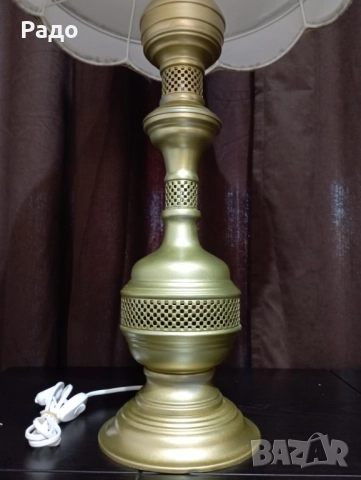 Комплект от две големи старинни лампи - лампа, снимка 4 - Настолни лампи - 51950157