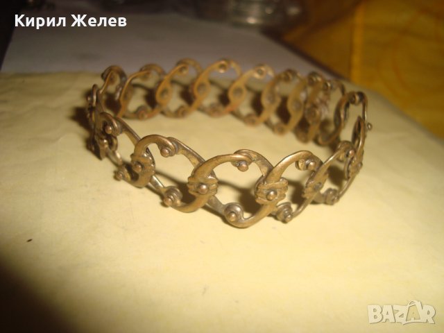 19 ВЕК ВЪЗРОЖДЕНСКА РАЗТЕГАЕМА БРОНЗОВА ГРИВНА РЪЧНА ИЗКЛЮЧИТЕЛНО МАЙСТОРСКА ИЗРАБОТКА УНИКАТ 22739, снимка 9 - Гривни - 33215259