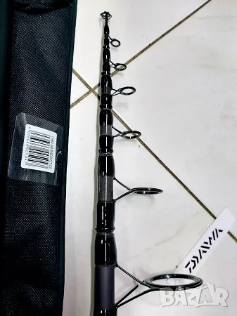 Шаранджийски телескоп с водачи Daiwa BLACK WIDOW ’22 XT TELE CARP 3.90m 3.5lb, снимка 4 - Въдици - 47408306