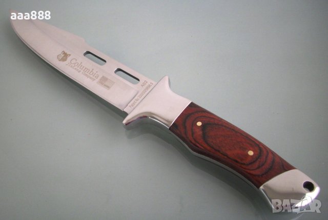 Ловен нож COLUMBIA A02 USA SABER (Jin Lang) с кания, снимка 9 - Ножове - 44016608