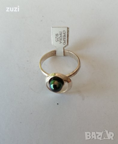 Сребърен пръстен с перла. Сребро проба 925. , снимка 1 - Пръстени - 38423704