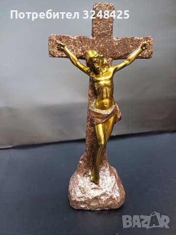 Статуетка Христос на кръста - полирезин от висок клас, снимка 5 - Статуетки - 43212895