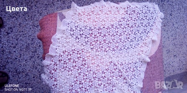 Плетена покривка на една кука , снимка 6 - Покривки за маси - 32989955