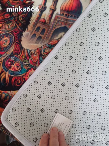 Ориенталско плюшено килимче., снимка 5 - Други - 49820879