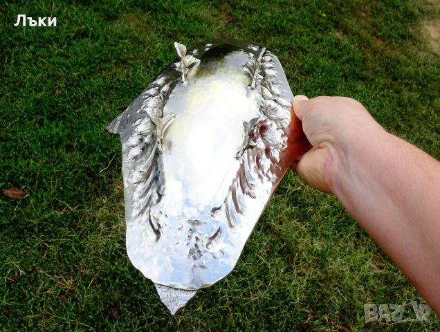 Английска посребрена фруктиера,гондола,маркирана. , снимка 6 - Антикварни и старинни предмети - 26434421