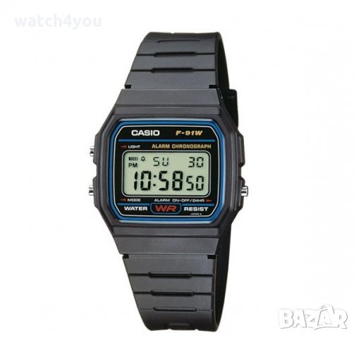 НОВ ОРИГИНАЛЕН CASIO F-91W-1YEF. КАСИО Ф 91. F 91W 1Y, снимка 1 - Мъжки - 27097353