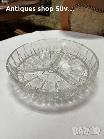 Винтидж кристална чиния №1395, снимка 1 - Антикварни и старинни предмети - 35024619