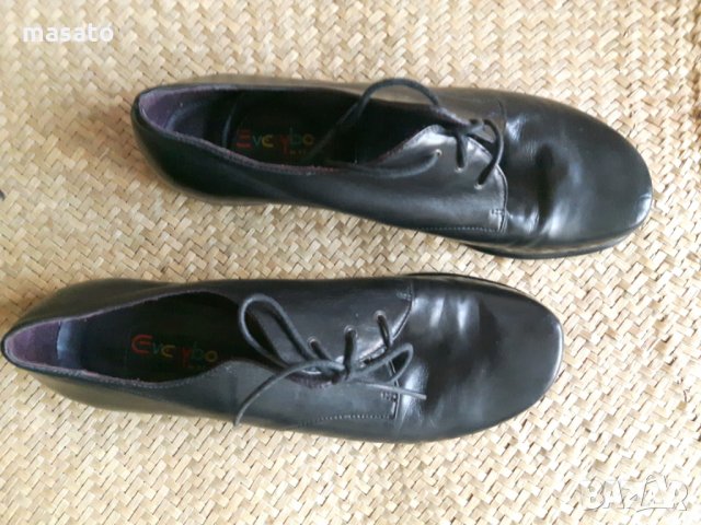 черни обувки EVERYBODY от естествена кожа №40, снимка 2 - Дамски ежедневни обувки - 28632741