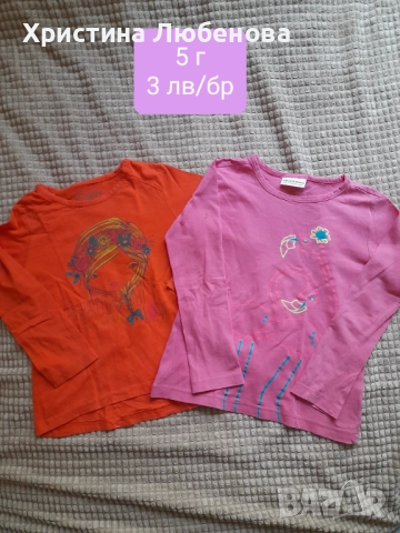 Дрехи за момичета 3-5 г, снимка 15 - Детски Блузи и туники - 51771620