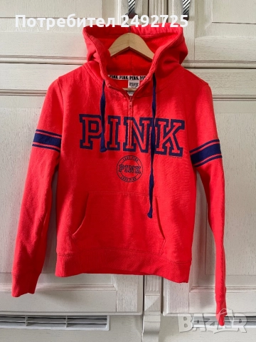 Суичър с качулка Pink 