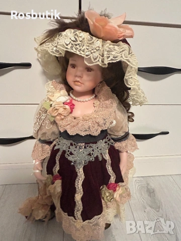 Старинна порцеланова кукла , снимка 1 - Колекции - 53374931