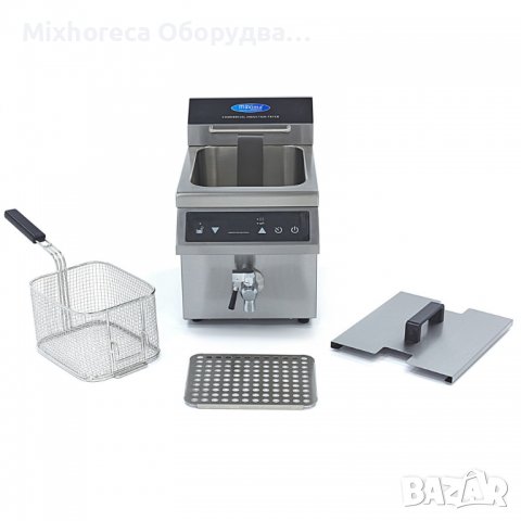 Индукционен фритюрник, електрически 8 литра, със студена зона, със сензорен панел, LED дисплей и тай, снимка 2 - Обзавеждане за заведение - 40066384