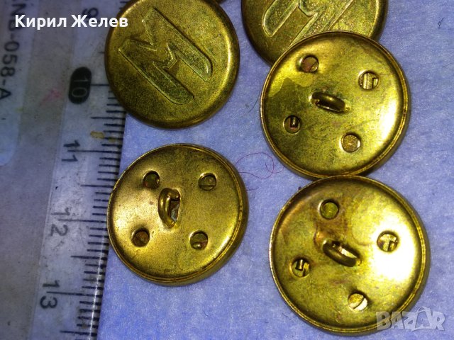 ЛОТ 6 СТАРИ ВИНТИДЖ ПОЗЛАТЕНИ КОПЧЕТА МЕТАЛНИ с БУКВАТА - М - За КОЛЕКЦИЯ ДЕКОРАЦИЯ 12310, снимка 7 - Колекции - 43546048