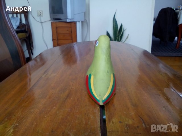 Стара играчка папагал #3, снимка 4 - Антикварни и старинни предмети - 28539698