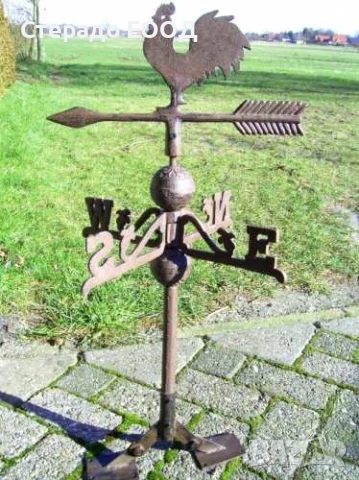 ЧУГУНЕН ВЕТРОПОКАЗАТЕЛ "ПЕТЛЕ", снимка 3 - Декорация за дома - 51207755