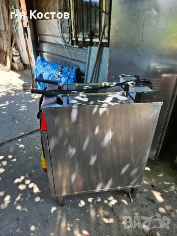 Фритюрник на база професионален на ток трифазен Мощен 2х6kw. 2х10 литра втора употреба , снимка 4 - Обзавеждане на кухня - 50909118