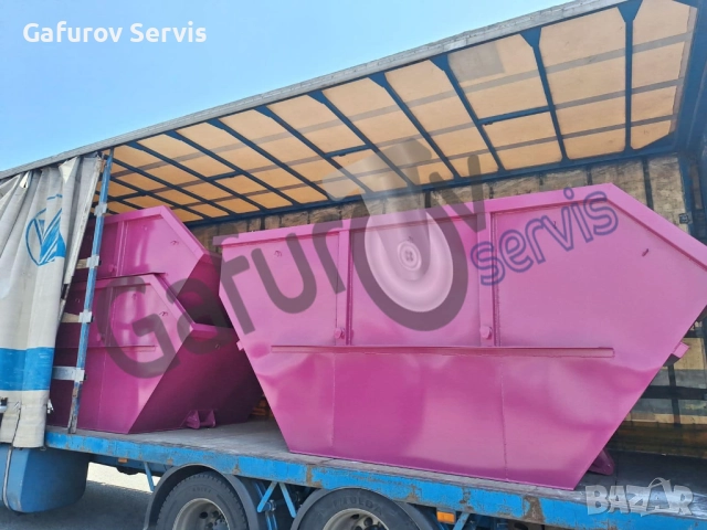 Метален контейнер за строителни отпадъци 4 м³ - усилен, стандарт DIN 30735, снимка 6 - Друго - 52273460