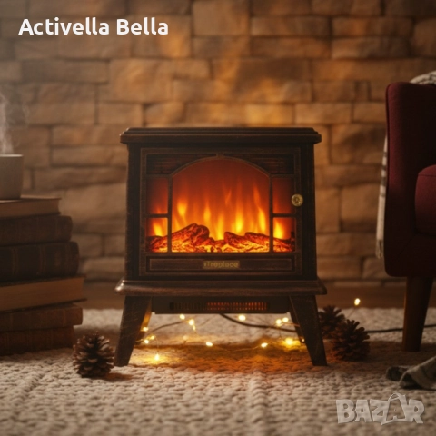 Ретро камина с ефект на пламък – уют и атмосфера навсякъде, снимка 2 - Декорация за дома - 52519573