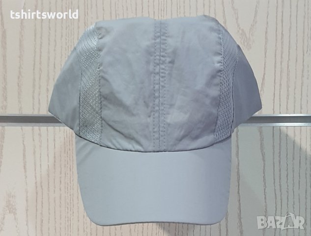 Нова изчистена дишаща шапка с козирка в сив цвят, шушляк, снимка 4 - Шапки - 37514801