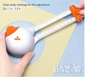 Уред Инструмент за изрязване на кръг кръгове картон хартия картички Scrapbooking тример пънч, снимка 2 - Други - 47377562