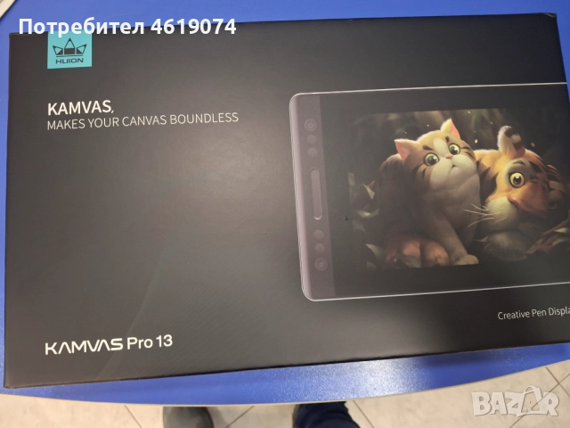 Продавам Графичен Таблет HUION Pro 13 USB-C, снимка 5 - Таблети - 52009446