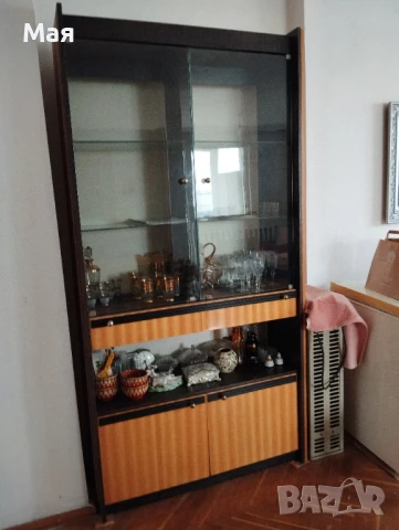 Секция – четири части с витрини, цвят птичи явор, снимка 17 - Секции и витрини - 51075916