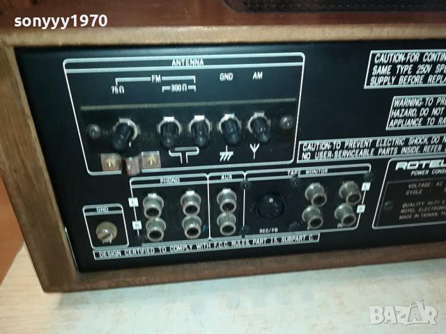 ROTEL RECEIVER-ВНОС ENGLAND 0202241127, снимка 10 - Ресийвъри, усилватели, смесителни пултове - 44096848