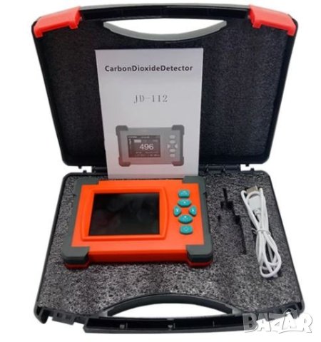 Детектор за въглероден диоксид / Измервател на качеството на въздуха JD-112, снимка 2 - Друга електроника - 43393606