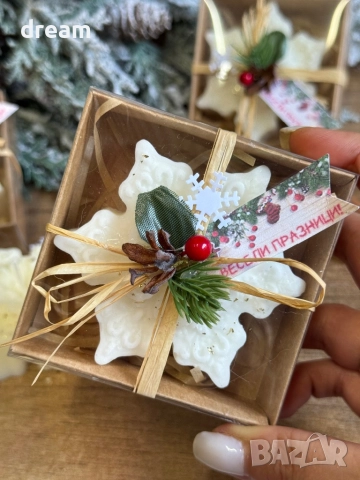 Бюджетни Коледни свещи, снимка 4 - Декорация за дома - 52074073