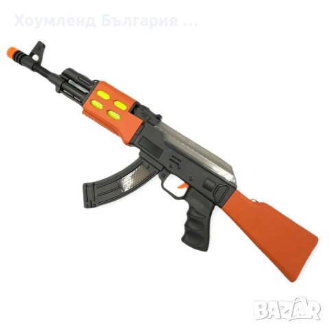 Детски автомат играчка Калашник АК47 със звуци и светлини