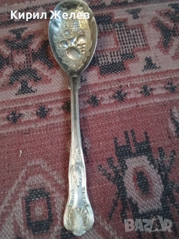 Колекционерска посребрена лъжица 53734, снимка 4 - Прибори за хранене, готвене и сервиране - 53436799