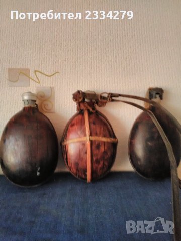 Военни стари манерки от алуминий и дърво, снимка 7 - Антикварни и старинни предмети - 36965422