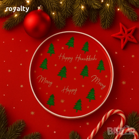 Практична Коледна табла с елхички, снимка 2 - Декорация за дома - 52121885