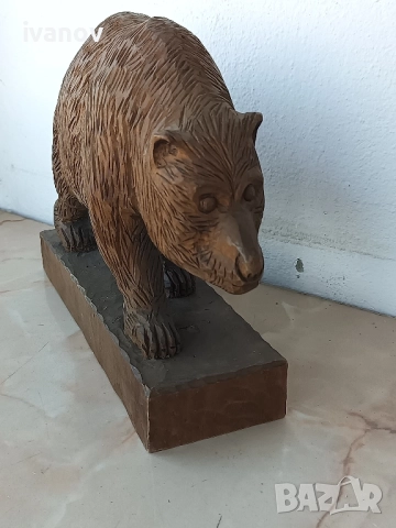 Дърворезба - мечка, снимка 3 - Антикварни и старинни предмети - 51724212