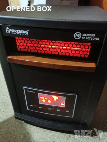 Herzberg HG-8073: Инфрачервена кварцова печка, снимка 2 - Отоплителни печки - 43755681
